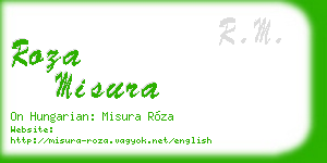 roza misura business card